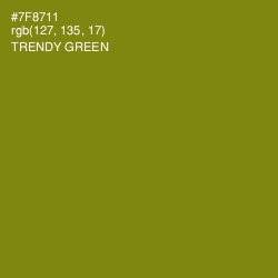 #7F8711 - Trendy Green Color Image